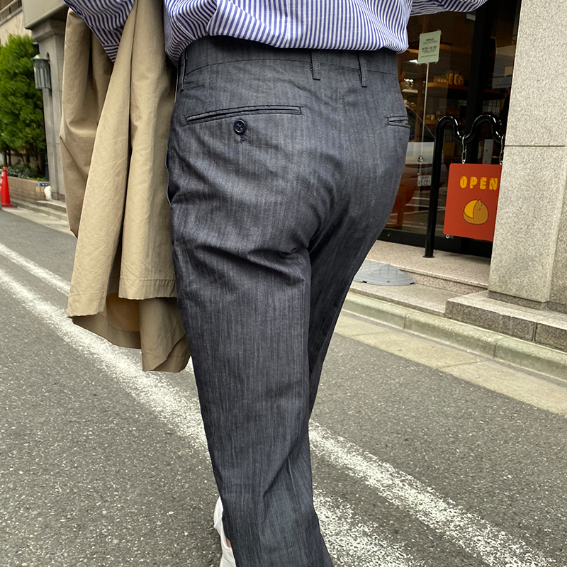 Eminento Slacks Online エミネントスラックスオンライン 春夏モデル レギュラーシルエット ポロb C S クールマックス ストレッチウォッシャブルノータックパンツ デニム調無地 Eminento Slacks Online エミネントスラックスオンライン 春夏モデル レギュラーシルエット ポロb C S クールマックス ストレッチウォッシャブルノータックパンツ デニム調無地