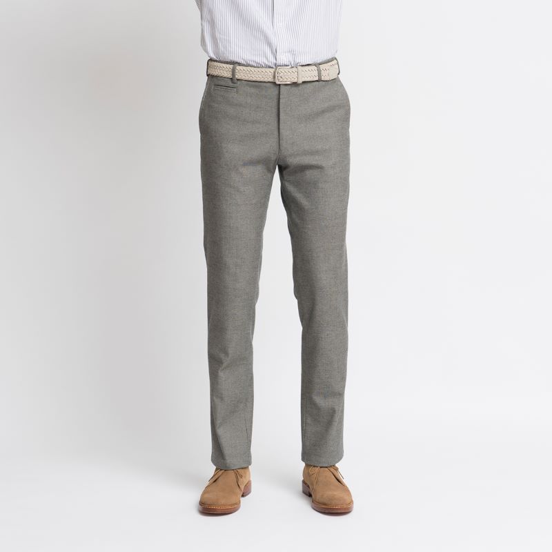 Eminento Slacks Online エミネントスラックスオンライン 秋冬モデル レギュラーシルエット エミネントカジュアル 裏起毛防風ボンディングストレッチコットンパンツ ノータック 無地