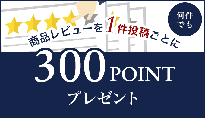 レビューを書いて300ポイント